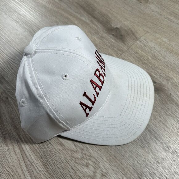 Vintage Alabama Crimson Tide‎ Hat Snapback College Headmaster White Cap - Picture 7 of 8